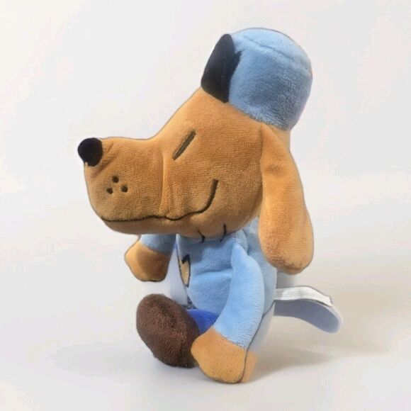 Dog Man Doll 9" Soft Stuffed Plush Lovey Baby Bean Bag Toy Puppy Dav Pilkey RARE - Picture 2 of 6